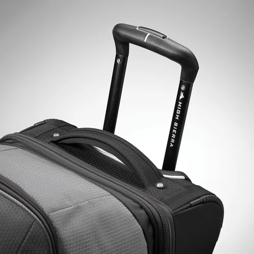 Vista 4 de High Sierra Fairlead - Bolsa de viaje portátil de poliéster de 34 pulgadas con ruedas y mango telescópico empotrado, color grisazul, Gris