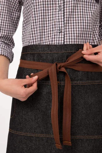 Vista 4 de Chef Works Unisex Memphis Half Bistro Apron