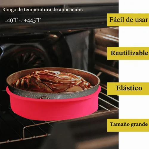 Vista 5 de Protector de baño de agua de tarta de queso de silicona para molde