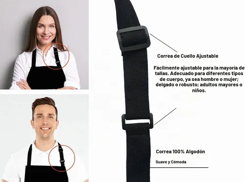 Vista 5 de Delantal de cocina 3, Multi Lf39