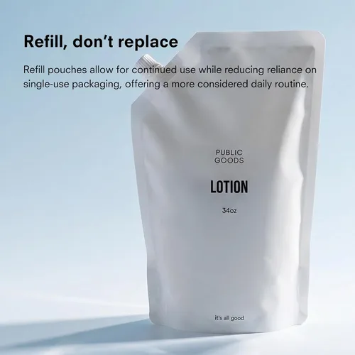 Vista 6 de Public Goods Loción corporal y de manos para mujeres y hombres Loción diaria hidratante natural para piel seca y con picazón Sin parabenos ni