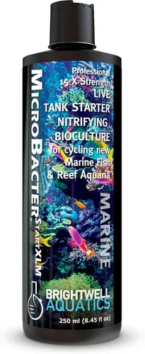 Vista 10 de Brightwell Aquatics MicroBacter Start XLM Marine Tank Ciclismo Ayuda, 1L