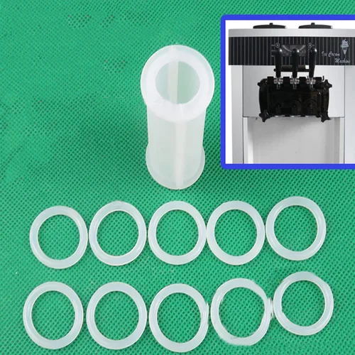 Vista 3 de Tubo de anillo de sellado de anillo de goma para máquina de helado de grado alimenticio para YIKAFU YKF para COOCO Soft Serve Ice Maker Accesorios
