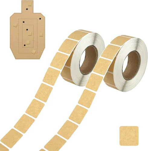 Vista 9 de Target Pasters - Calcomanías autoadhesivas de tiro de 0.87 pulgadas, parches de reparación de objetivos de cartón, ideales para prácticas USPSA/IPSC