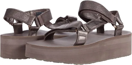 Vista 39 de Sandalia Teva de plataforma universal para mujer Balance Oliva Quemada