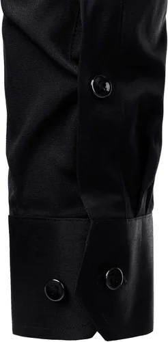 Vista 6 de ZEROYAA Camisas formales de vestir de manga larga con botones y bolsillo para hombre
