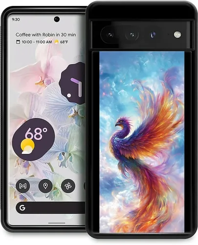 Vista 301 de Compatible con Google Pixel 4A 5G Mobile Case Creative Acrylic Back Panel Silicona Edge Case Slim Protección Especialmente para Google Pixel 4A 5G