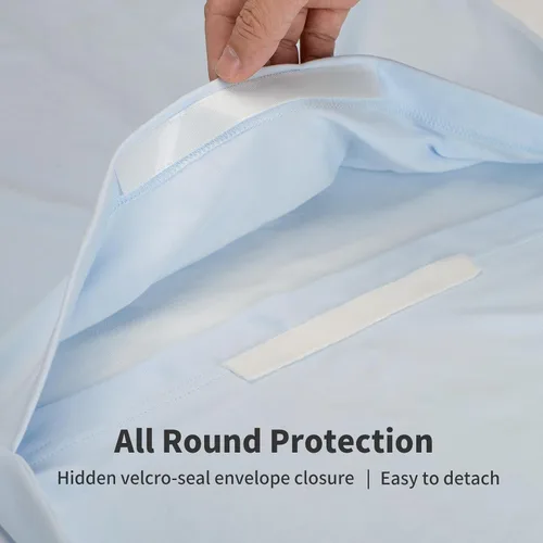 Vista 4 de Pucmaoci Fundas impermeables orgánicas para tumbonas de bebé 100% algodón orgánico Funda extraíble con forro impermeable Lavable a máquina