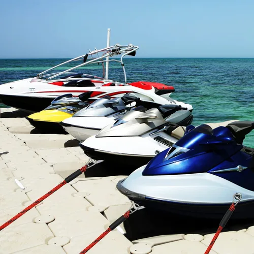 Vista 5 de Cuerda de amarre para barcos PWC, con doble clips de acero inoxidable 316, resistente para lanchas PWC, amortiguador integrado, kayak, embarcación