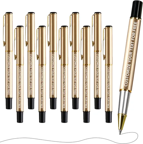 Vista 10 de ¡Haz tu marca con bolígrafos personalizados! Obtén bolígrafos personalizados con grabado de nombre a granel, perfectos para eventos, regalos o uso