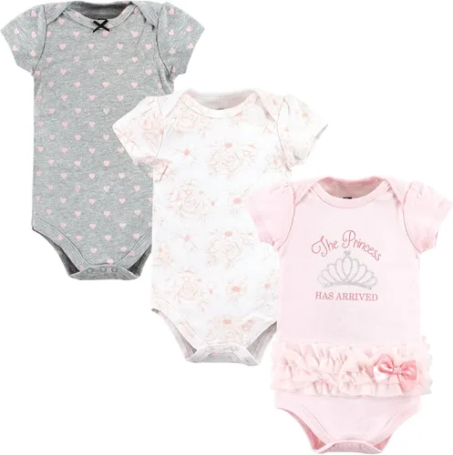 Vista 327 de Hudson Baby baby-girls Cotton Bodysuits 3-pack