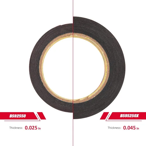 Vista 7 de Cinta adhesiva de doble cara resistente de 1/4 pulgada x 4.7 metros, cinta adhesiva de montaje de espuma impermeable 5925 para automotriz, tira