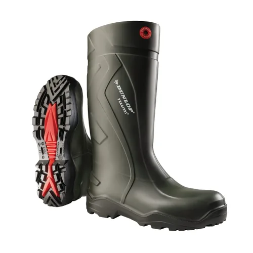 Vista 14 de Dunlop Botas Wellington para lluvia unisex, Verde