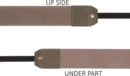 Vista 4 de MegaGear Genuine Leather Camera Strap - Adjustable Shoulder Neck Strap for DSLR SLR Cameras - Durable, Secure, Universal - Beige