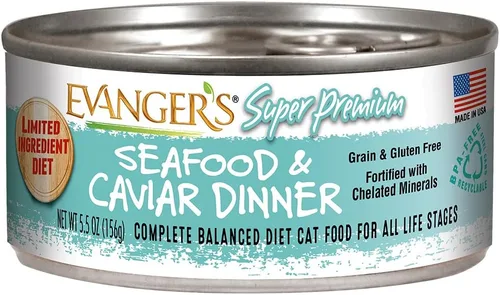 Vista 6 de Evanger's Super Premium Duck Dinner para gatos, latas de 24 x 5.5 onzas