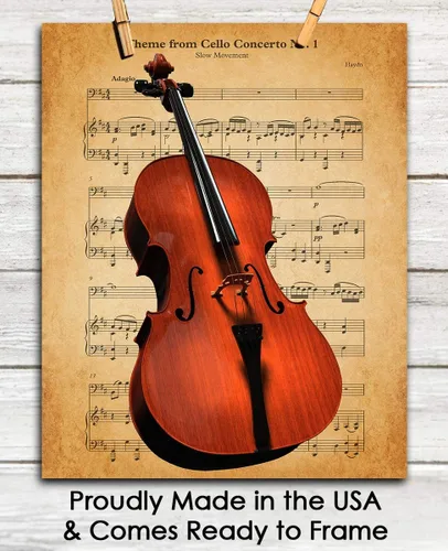Vista 6 de Póster vintage de concierto para violonchelo n.º 1: impresiones artísticas estéticas de pared para baño, hogar, cueva de hombre, dormitorio, oficina
