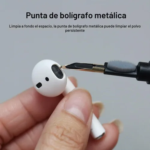 Vista 5 de Bolígrafo de limpieza Hagibis para Airpods Pro 1 2, kit de limpieza multifunción, cepillo suave para estuche de auriculares Bluetooth, herramientas