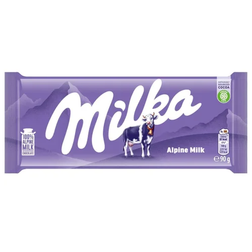 Vista 2 de Milka Alpenmilch - Barra de chocolate, 3.5 onzas (paquete de 24)