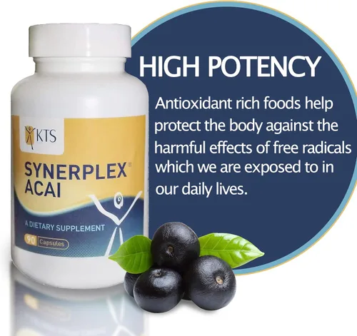 Vista 3 de Synerplex Cápsulas de Acai: suplemento superalimenticio totalmente natural para la salud general - Suplemento de bayas de apoyo