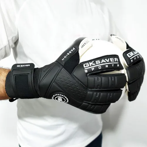 Vista 3 de GK Saver Guantes de portero de fútbol Passion Series Guantes de portero profesionales, talla 6 a 11, guantes salvadores extraíbles