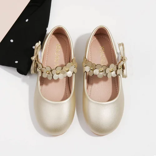 Vista 4 de Zapatos planos de ballet Mary Jane con correa para uniforme escolar para niñas (bebéniña pequeña)