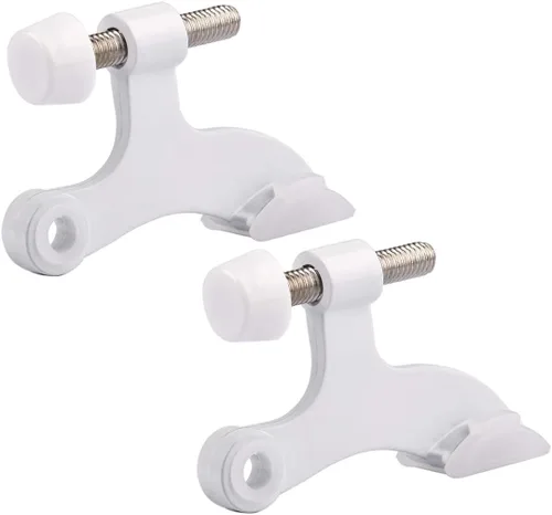 Vista 17 de HOMOTEK Paquete de 12 Topes de Puerta de Latón Antiguo de Pasador de Bisagra, Tope de Puerta Ajustable de Lujo Resistente de 2-1/2"x1-3/4