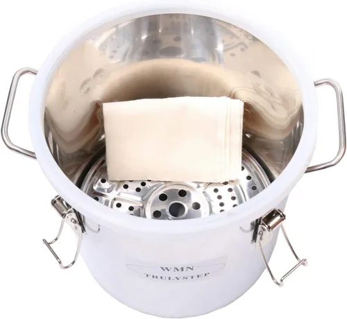 Vista 8 de DIY 2 Gal 10 litros destilador casero Kit de elaboración de vino para Moonshine Still, destilador de whisky alcohol inoxidable caldera Thumper Keg