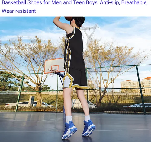 Vista 9 de Beita - Tenis de baloncesto para hombre, transpirables, antideslizantes.