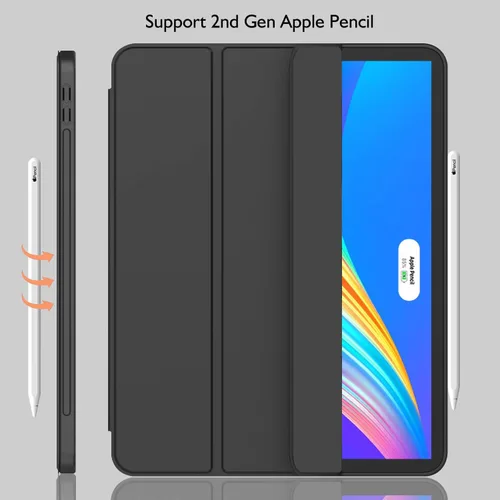 Vista 3 de Funda para iPad Pro de 12.9 pulgadas 2022/2021/2020 (6ª/5ª/4ª generación) con soporte para lápiz