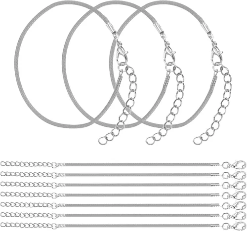 Vista 27 de MECCANIXITY 10 cordones de pulsera verde militar, pulsera de amistad ajustable de 9 pulgadas, cordón de poliéster encerado de 0.059 in con cierre