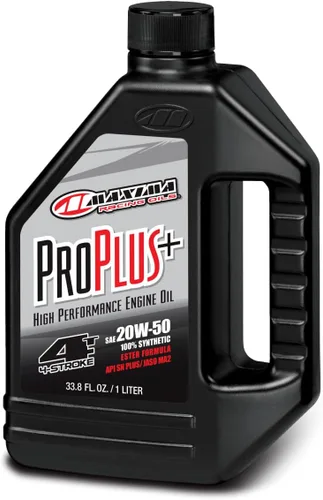 Vista 4 de Maxima Racing Oils 30-02901-2PK Pro Plus+ 10w40 - Aceite sintético para motor de motocicleta, botella de 1 litro, paquete de 2