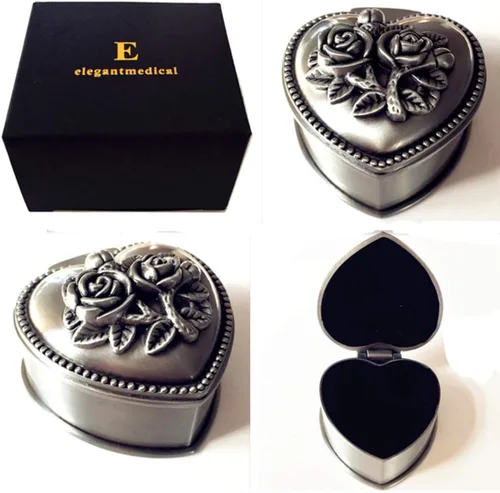 Vista 7 de elegantmedical Hecho a mano de plata rosa cuentas Católica 5 Décadas Rosario caso Cruz Caja de regalo Italia crucifijo cruz, Metal, No es una piedra