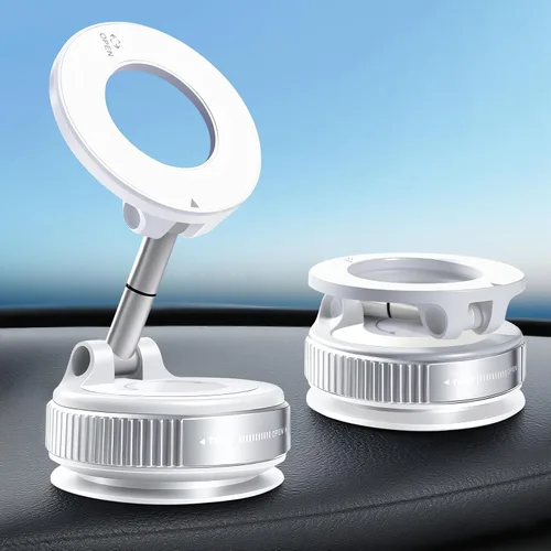 Vista 8 de Soporte magnético de vacío para teléfono Magsafe ajustable de 360° para automóvil, compatible con todos los dispositivos inteligentes
