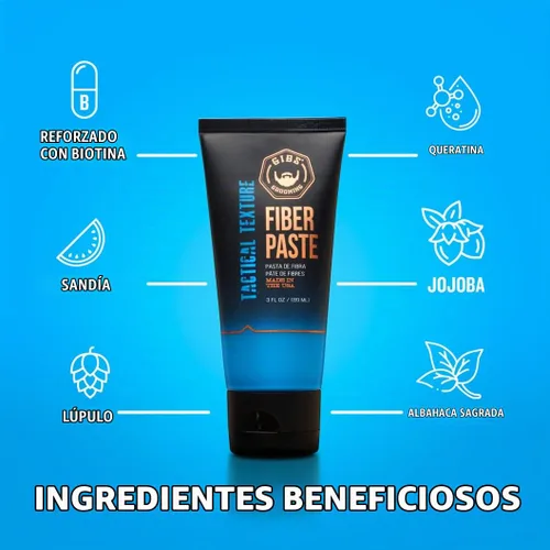 Vista 4 de GIBS Grooming - Pasta de fibra texturizante con textura táctica, 3 onzas líquidas