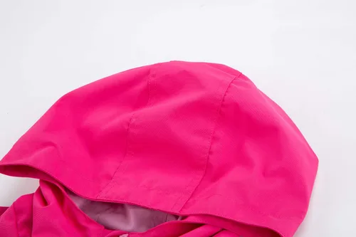 Vista 4 de LOKTARC Chaqueta impermeable con capucha y bloques de color para niños y niñas, rompevientos