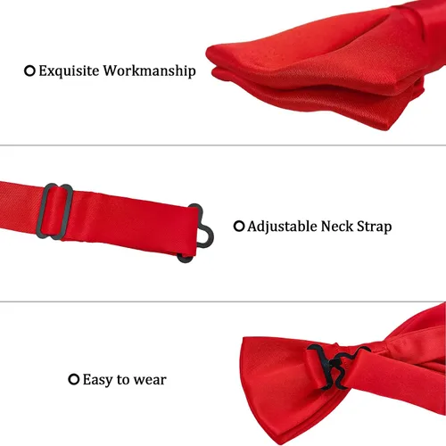 Vista 6 de SYAYA Corbata de esmoquin formal de seda para hombre corbata de esmoquin clásica para boda corbata grande para el día de San Valentín MBT3