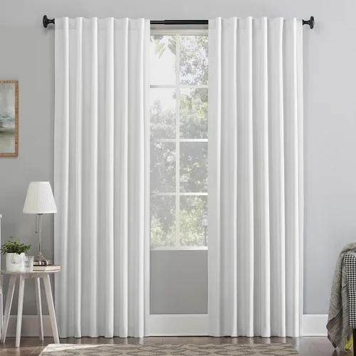 Vista 20 de Sun Zero Hampshire - Panel de cortina de terciopelo con reducción de ruido térmico, pestaña trasera, 100% opaco, 50" x 84", gris