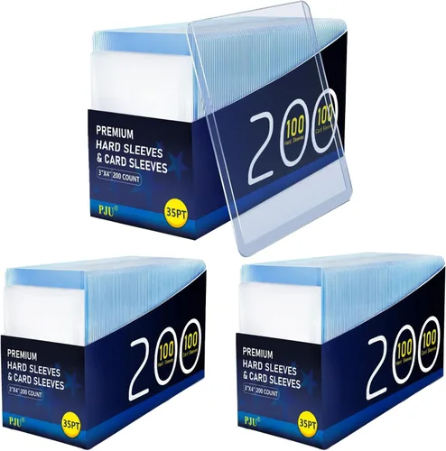 Vista 7 de 400 fundas para tarjetas de plástico duro, tarjetero