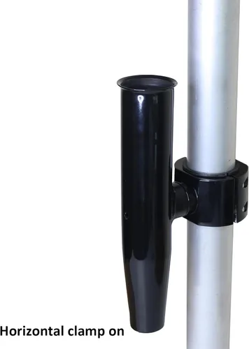 Vista 5 de Soporte de varilla de aluminio con abrazadera única en ajuste 1.5 ", 1.875 ", 2 "pulgadas horizontal o vertical Torre de barco de pesca/poste