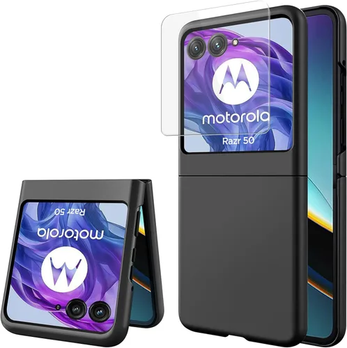 Vista 26 de Miimall Funda delgada para Galaxy Flip 7 con protector de pantalla integrado, grado militar, a prueba de golpes, a prueba de caídas, delgada