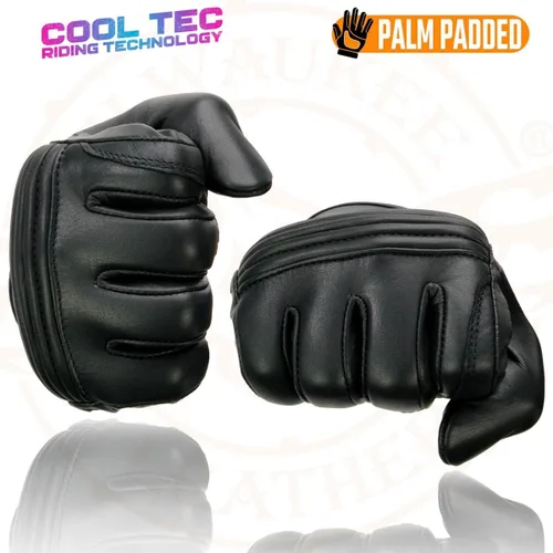 Vista 6 de Milwaukee Leather MG7536 - Guantes de mano de piel para hombre, color negro, con nudillos flexibles