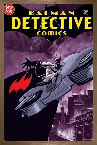 Vista 16 de Trends International DC Comics Batman - Póster de Batman Detective Comics #792, 22.4 pulgadas de largo x 14.7 W, versión enmarcada de madera