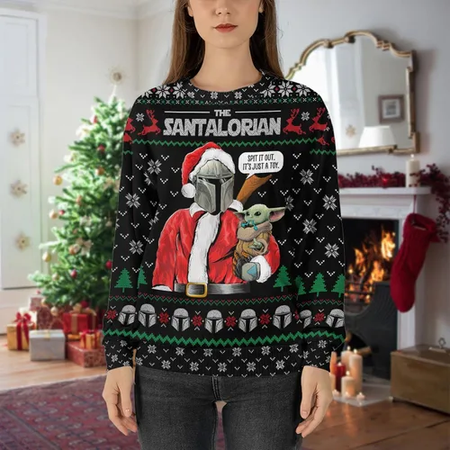 Vista 6 de 34HD Suéter feo de Navidad de película suéter feo de Navidad suéteres feos de película suéteres de película Púrpura