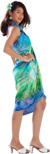 Vista 6 de Sarongs bordados de teñido anudado para mujer