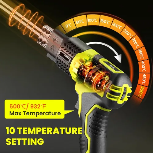 Vista 3 de Huanyu Cuchillo caliente inalámbrico 2 cuchillas 4 "+6" Set 3.0Ah batería