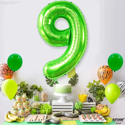 Vista 843 de KatchOn Globo negro del número 1 de 40 pulgadas, globo de feliz cumpleaños Large Mylar Number One Balloon for 1st Birthday Decorations, Foil