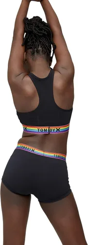 Vista 4 de TomboyX Ropa interior corta para mujer, de algodón, elástica, cómoda, (3XS-6X)