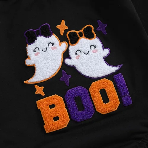 Vista 46 de Adobabirl Traje de Halloween para bebé, sudadera de fantasma, calabaza, mameluco, suéter de gran tamaño, lindo para otoño e invierno