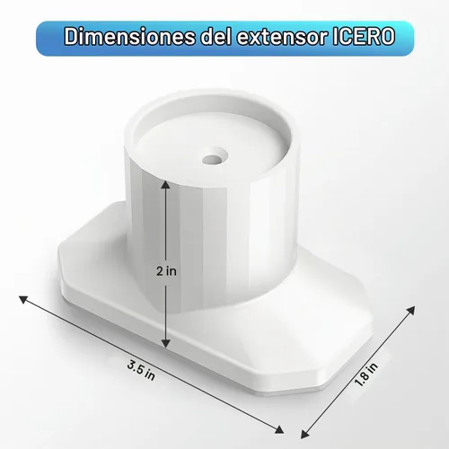 Vista 2 de ICERO Protector de pared extensor para puerta de bebé (paquete de 4) Kit de extensión de puertas montadas a presión que extiende puertas