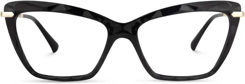 Vista 20 de Zeelool Gafas de bloqueo de luz azul ojo de gato de cristal para mujer Juliet VFP0270